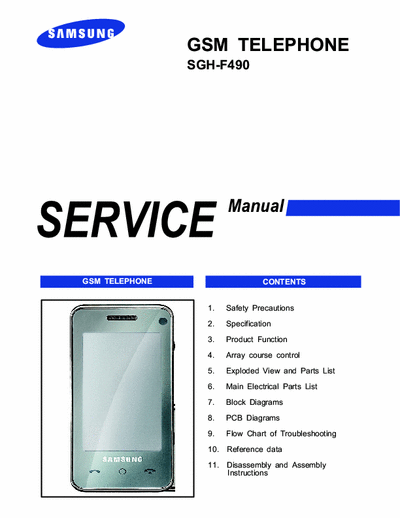 Samsung SGH-F490 Service manual sgm telephone - Part 1/2 [Tot File 5.159Kb] pag. 102